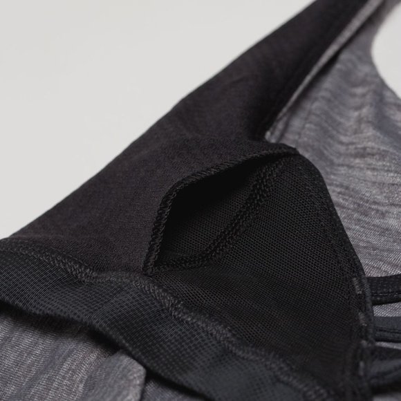 Lululemon Wild Tank Heathered Slate / Dream Rose Deep Coal Black sz 4 EUC - Picture 16 of 17